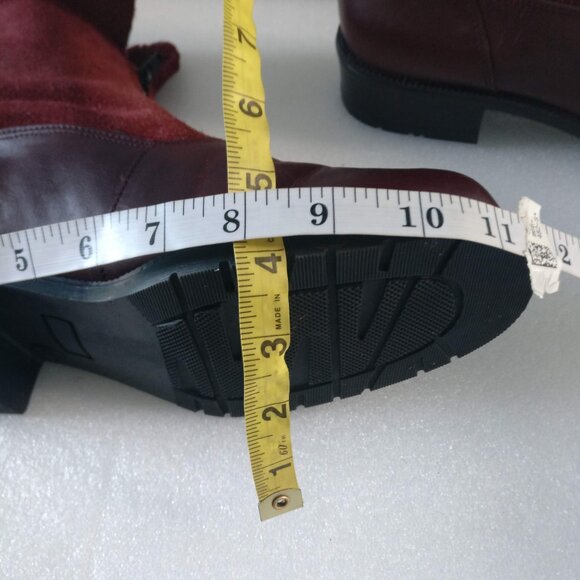 Made in Canada Cowhide Suede Thermal Fleece Lined Winter Boot Front Zip 11wide - Picture 7 of 9